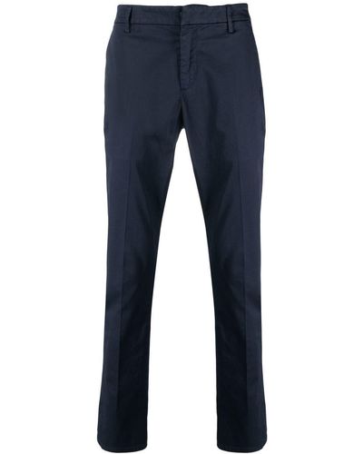 Dondup Four-pocket Cotton Tailored Pants - Blue