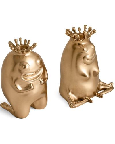 L'objet X Haas Brothers lot de 2 bougeoirs King and Queen - Neutre