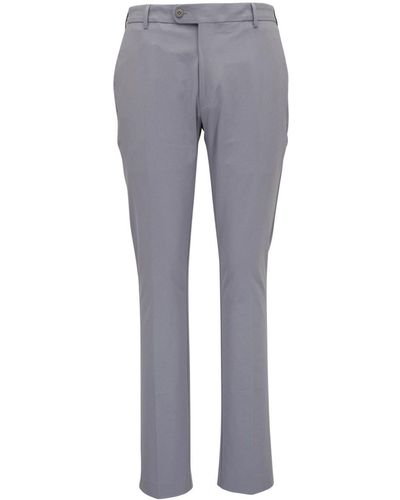 Peter Millar Tailored Straight-leg Trousers - Grey