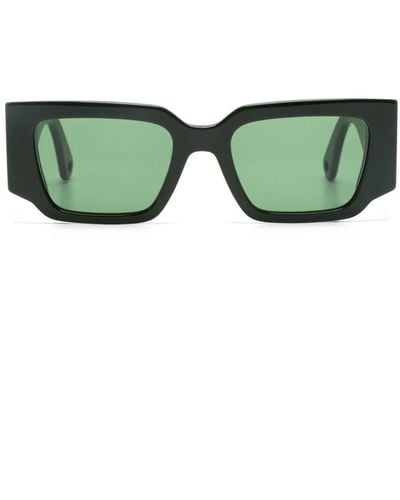 Lanvin Curb Rectangle-frame Sunglasses - Green