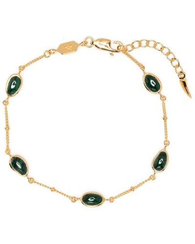 Missoma Malachite-embellished Chain Bracelet - Natural
