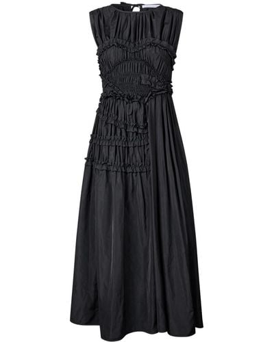 Cecilie Bahnsen Utopia Ruffle-detail Maxi Dress - Black
