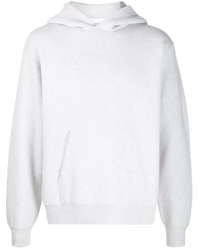 Barrie Ideal Rib-trimmed Oversized Hoodie - White