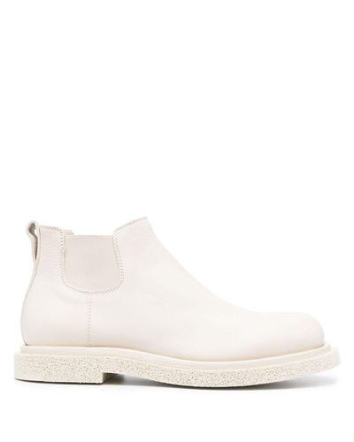 Officine Creative Leather Chelsea Boots - White