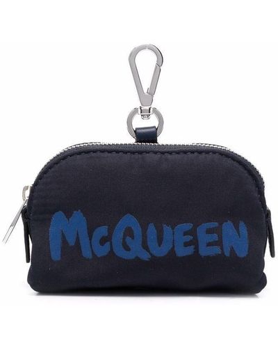 Alexander McQueen Mcqueen Graffiti クラッチバッグ - ブルー