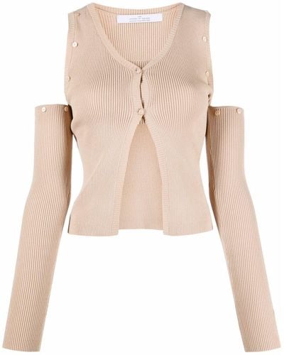 ROKH Cut-out Knitted Cardigan - Multicolor