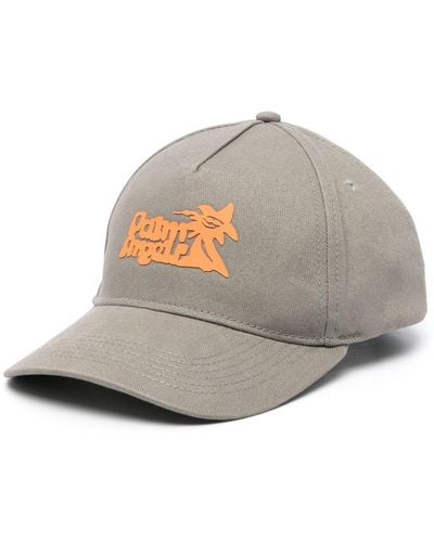 Palm Angels Logo-patch Baseball Cap - Gray