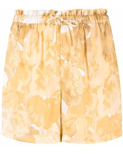 Gold Hawk Shorts a fiori - Neutro