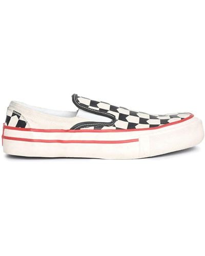 Rhude Checked Slip-on Sneakers - Pink