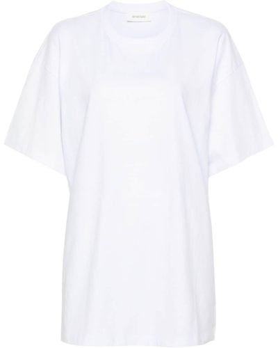 Sportmax T-shirt Blocco en coton - Blanc