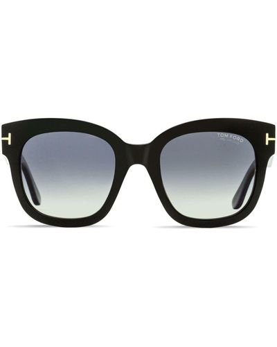 Tom Ford Beatrix-02 Zonnebril Met Vierkant Montuur - Zwart