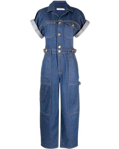 Salopette Da Donna In Denim Retrò Salopette Jeans Tute E Pagliaccetti Da  Donna Con Buco Strappato Tuta Lunga Elasticizzata Casual Con Tasche Tuta Da  Donna Da 18,95 €