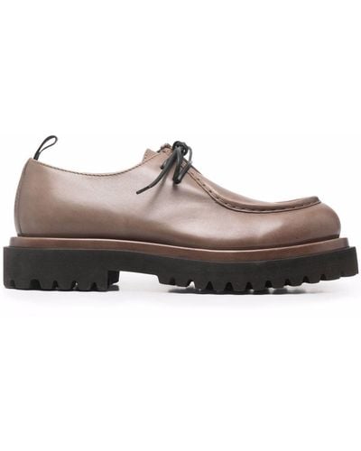 Officine Creative Polished Calf Leather Shoes - Brown