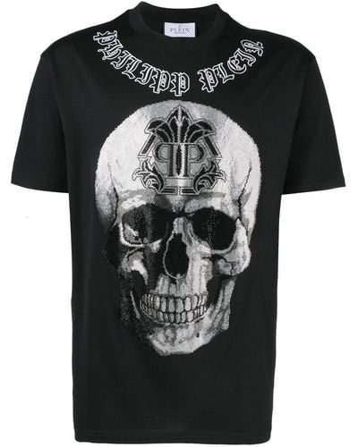 Philipp Plein Gothic Banner Tシャツ - ブラック