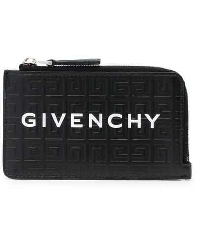 Givenchy Portefeuille à logo en jacquard - Noir