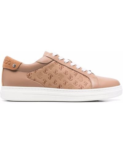 Jimmy Choo Rome Low-top Lace-up Trainers - Brown