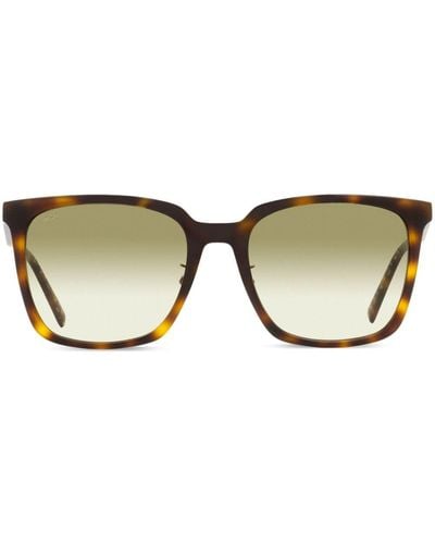 MCM 714sa Rectangle-frame Tortoiseshell-effect Sunglasses - Brown