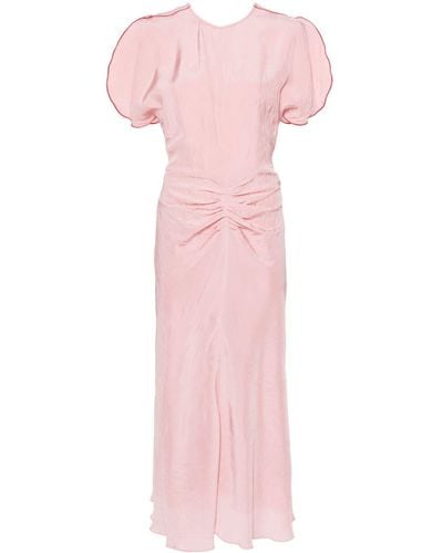 Victoria Beckham ギャザー ドレス - ピンク