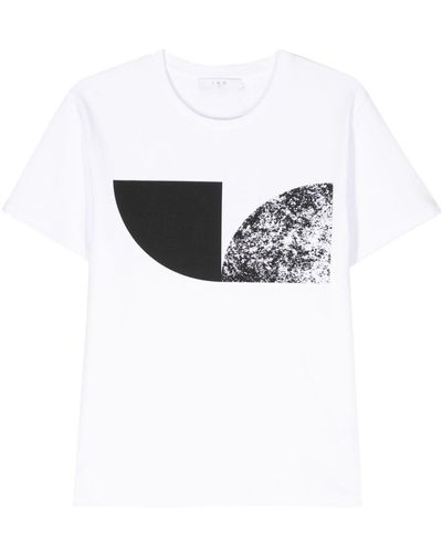 IRO Camiseta Aloi con estampado gráfico - Negro