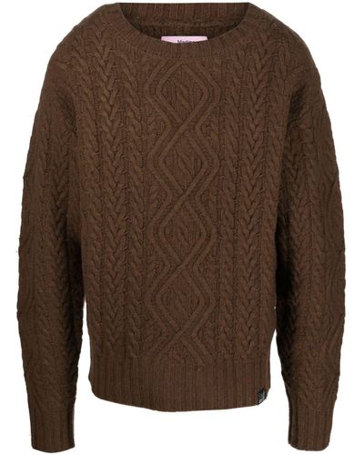 Martine Rose Cable-knit Sweater - Brown