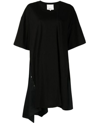 3.1 Phillip Lim Asymmetric Midi Dress - Black