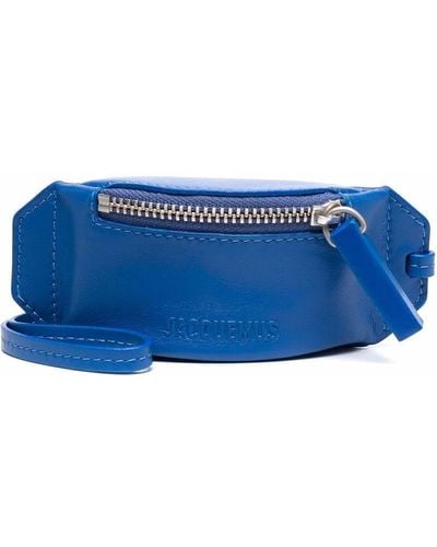 Jacquemus Keyring Zip Wallet - Blue