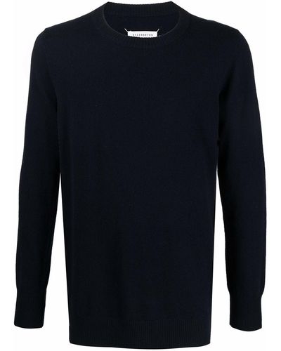 Maison Margiela Four-stitch Logo Sweater - Blue