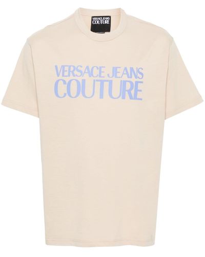 Versace Katoenen T-shirt Met Logoprint - Wit