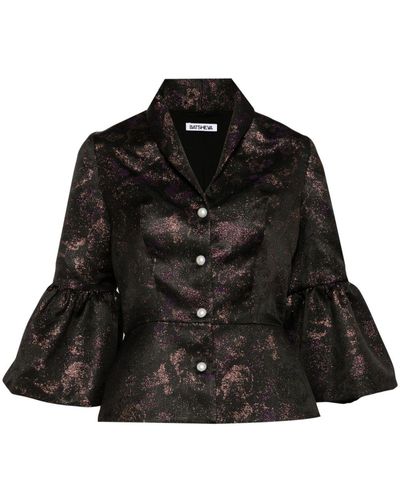 BATSHEVA Jerri Lurex-embellished Jacket - Black