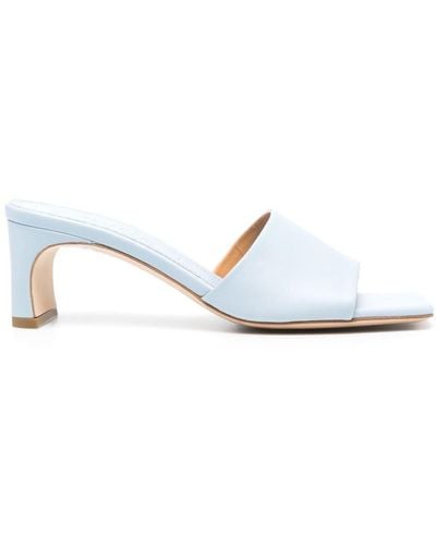 Aeyde Jeanie 55mm Mules - White