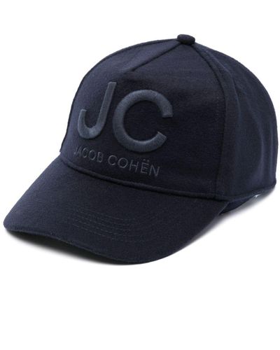 Jacob Cohen Casquette à logo brodé - Bleu