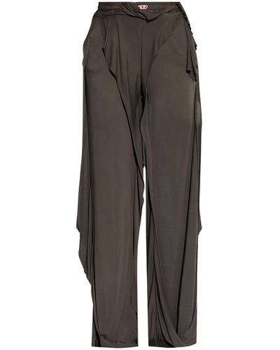 DIESEL D-ovedel Straight-leg Pants - Gray