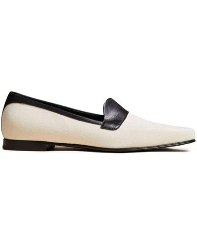 Khaite The Pippen Leather Loafers - White