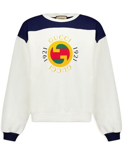 Gucci Sweatshirt mit GG-Print - Blau