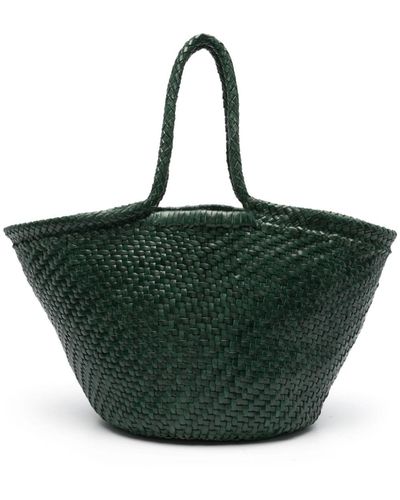 Dragon Diffusion Sac seau Molina en cuir - Vert