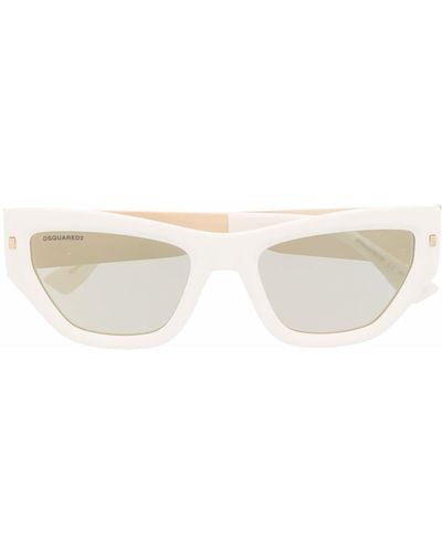 DSquared² Sonnenbrille mit Cat-Eye-Gestell - Weiß