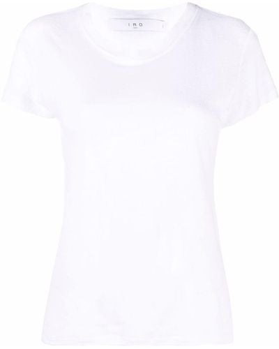 IRO T-Shirt mit rundem Ausschnitt - Weiß