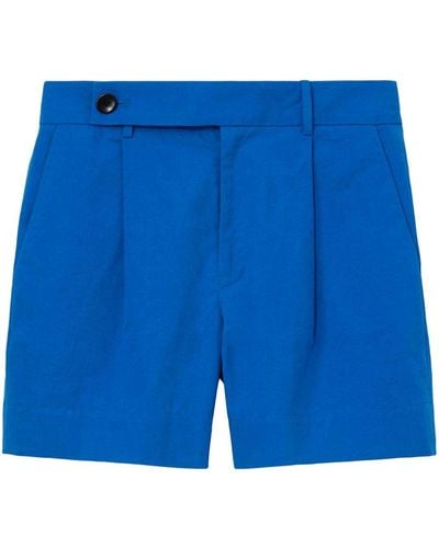 Proenza Schouler Pantalones cortos de vestir de talle bajo - Azul