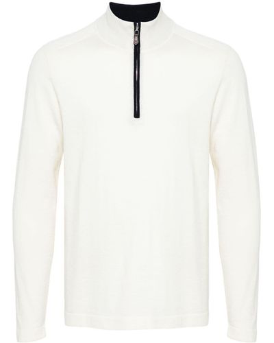 N.Peal Cashmere Salcombe Cotton Jumper - White