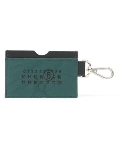 MM6 by Maison Martin Margiela Numbers-motif Cardholder - Green