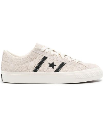 Converse One Star Academy Pro Suède Sneakers - Wit