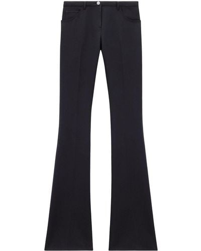 Courreges Relax Twill Bootcut Pants - Blue