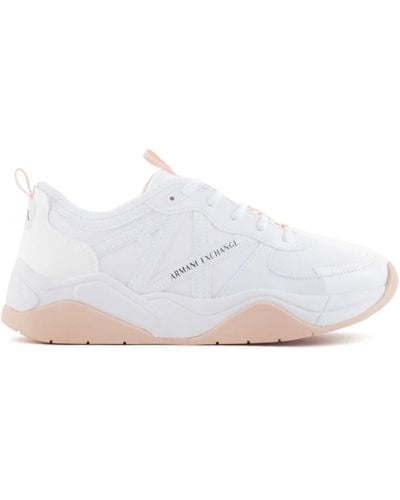 Armani Exchange Chunky Sport Trainers - White