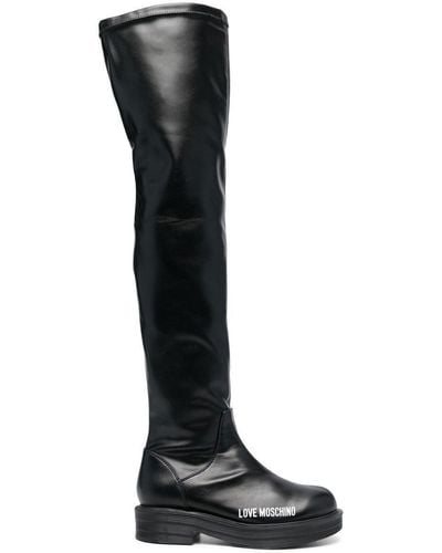 Love Moschino Thigh-high Boots - Black