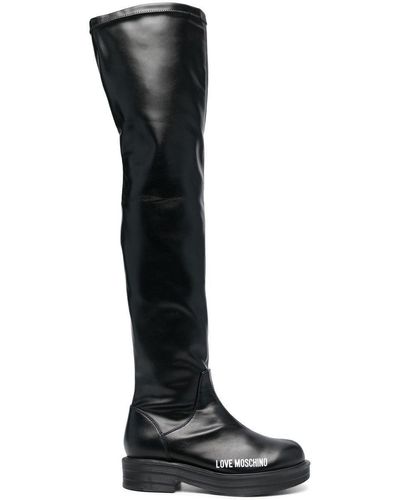 Love moschino over the knee boots clearance