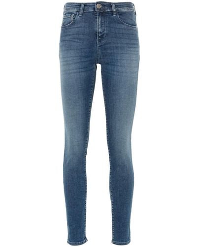 Emporio Armani Mid-rise skinny jeans - Blau