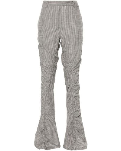 Acne Studios Striped Bootcut Trousers - Grey