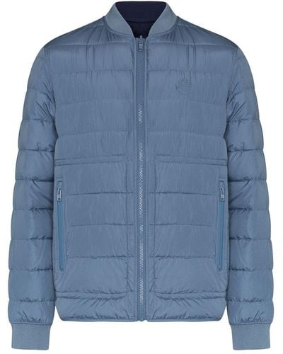 KENZO Quilted Zip-front Jacket - Blue