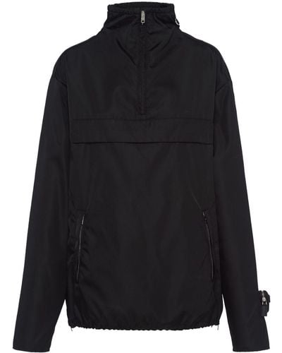Prada Re-nylon High-neck Jacket - Black