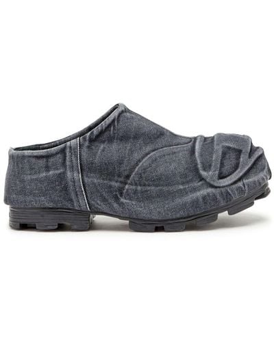 DIESEL D-hammer Denim Mules - Gray